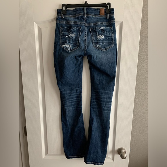 BKE Denim - BKE Peyton midrise super distressed boot cut jean size 26